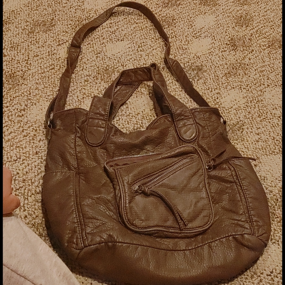 Aeropostale brown leather bag